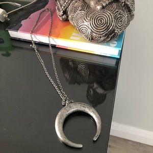 Long metal necklace